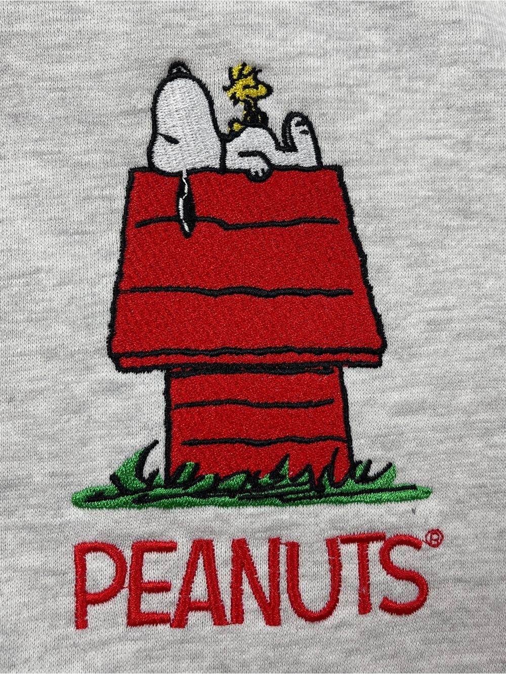 Peanuts Characters Gray Double Sided Sweatshirt Women’s Size S NWT - Picture 4 of 8